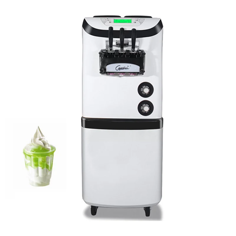 Commercial Soft Serve Ice Cream Machine With English Operating System Yogurt Maker Stainless Steel 3 Flavors Ice Cream Machine 
Commercial Soft Serve Ice Cream Machine With English Operating System Yogurt Maker Stainless Steel 3 Flavors Ice Cream Machine