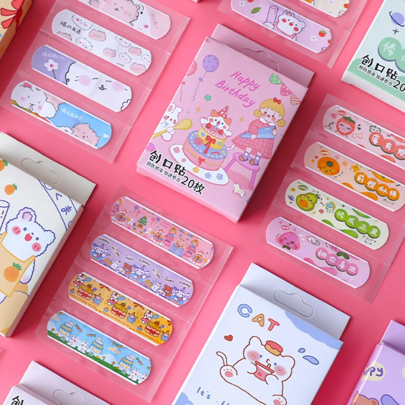 20pcs/box Cartoon Plasters for Children Waterproof Kawaii Band Aid Portable Medical Strips Hemostasis Wound Plaster Bandages
20pcs/box Cartoon Plasters for Children Waterproof Kawaii Band Aid Portable Medical Strips Hemostasis Wound Plaster Bandages