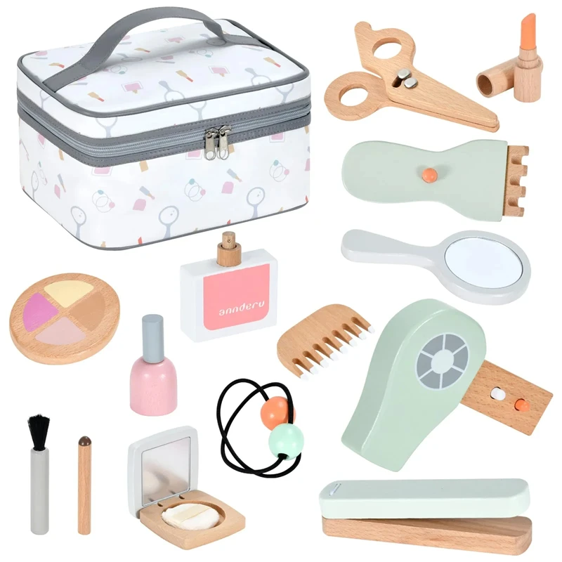 Wooden Makeup Toy Set for Girls Kids Cosmetic Bag Children Play House Beauty Salon Game Simulation Makeup Toys Birthday Gifts 3+
Wooden Makeup Toy Set for Girls Kids Cosmetic Bag Children Play House Beauty Salon Game Simulation Makeup Toys Birthday Gifts 3+