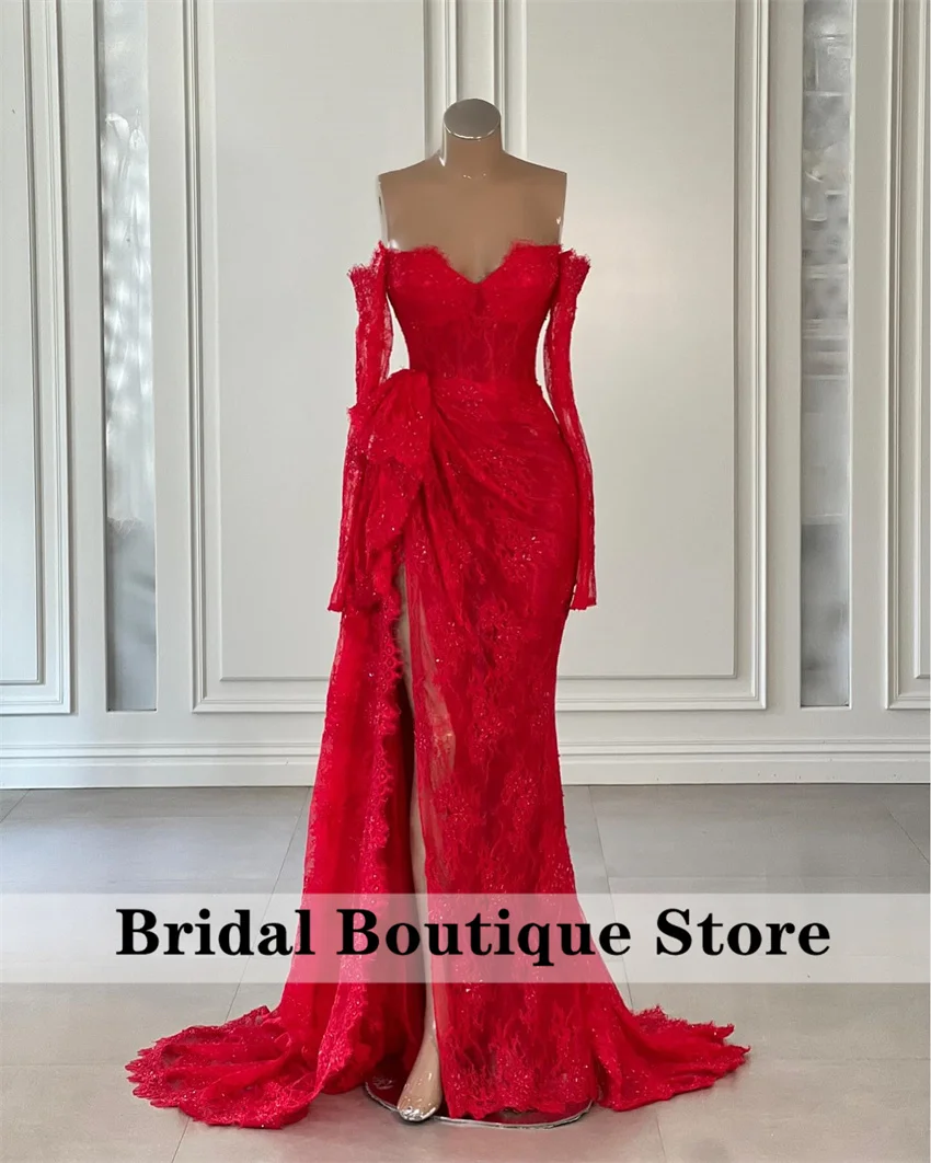 Sexy Red Long Prom Dresses With Lace-Up Lace Appliques Birthday Party Gowns Senior Wedding Party Event Evening Gowns
Sexy Red Long Prom Dresses With Lace-Up Lace Appliques Birthday Party Gowns Senior Wedding Party Event Evening Gowns