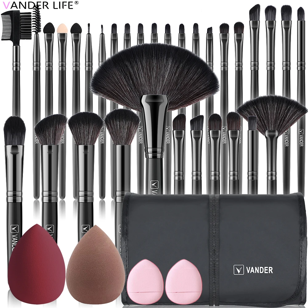 

18-32pcs Makeup Brushes Set Premium Makeup brush Puff Brush Foundation Powder Contour Blending Eyelash Eyeshadow Beauty Tools