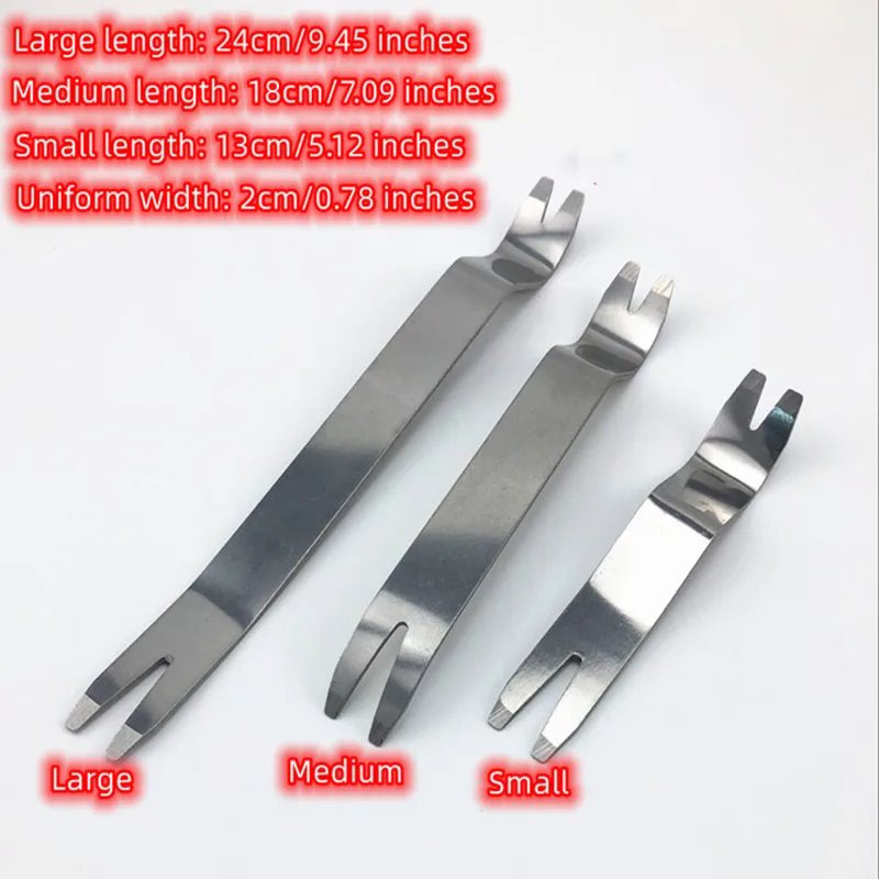 Car Universal Audio Door Disassembly Metal Steel Anti-slip Panel Interior Dashboard Pry Removal Buckle Tool Accessories
Car Universal Audio Door Disassembly Metal Steel Anti-slip Panel Interior Dashboard Pry Removal Buckle Tool Accessories