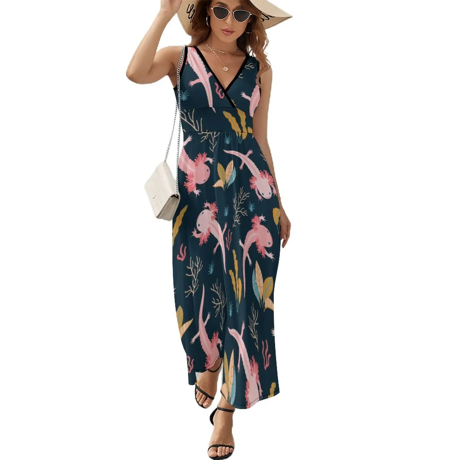 Axolotl Sea Weed Dress Kawaii Maxi Dress Casual Boho Beach Long Dresses High Waist Design Oversized Vestidos
Axolotl Sea Weed Dress Kawaii Maxi Dress Casual Boho Beach Long Dresses High Waist Design Oversized Vestidos