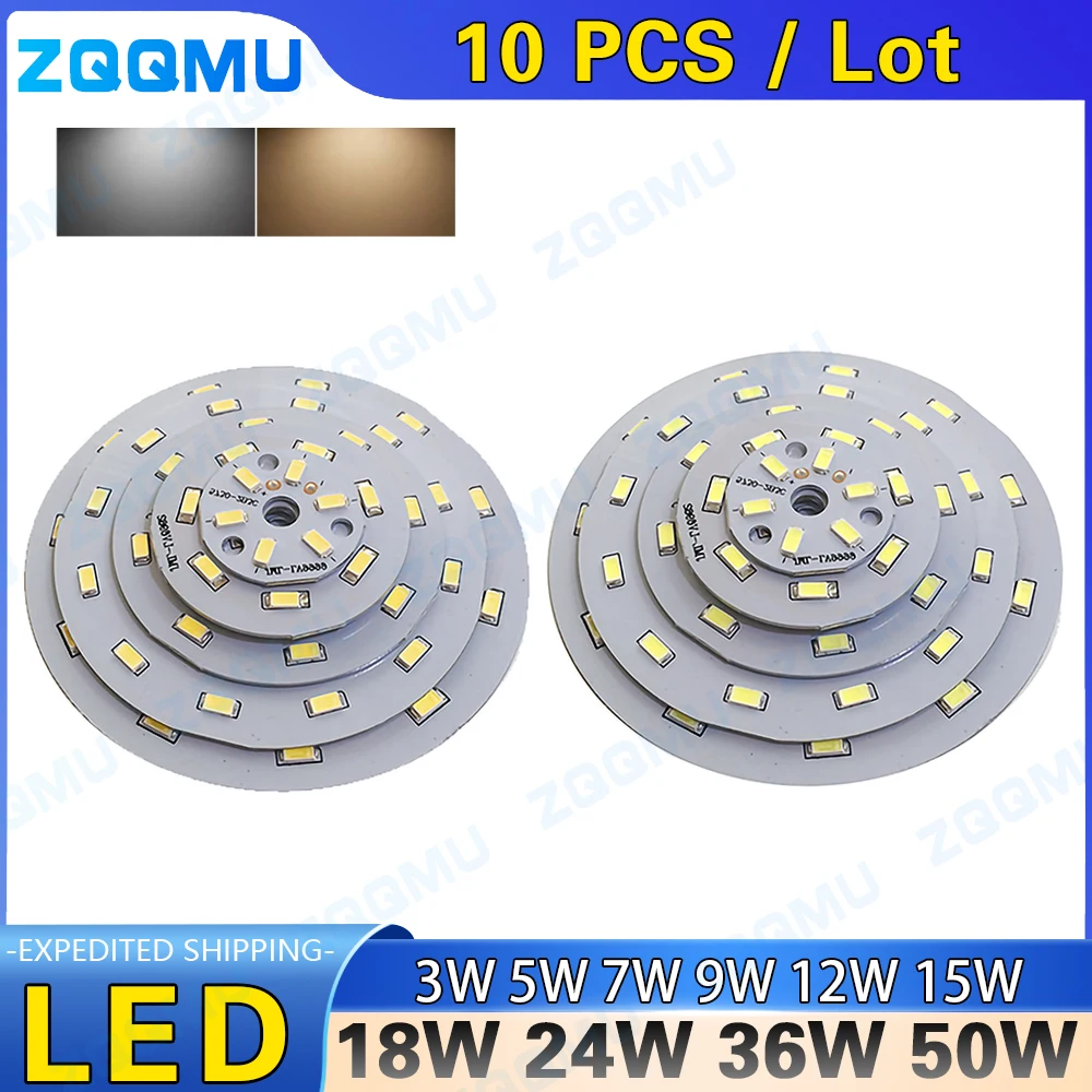 

3W 5W 7W 9W 12W 15W 18W 20W 24W 36W SMD5730 5630 Brightness SMD Light Board Led Lamp Panel For Ceiling PCB white pcb