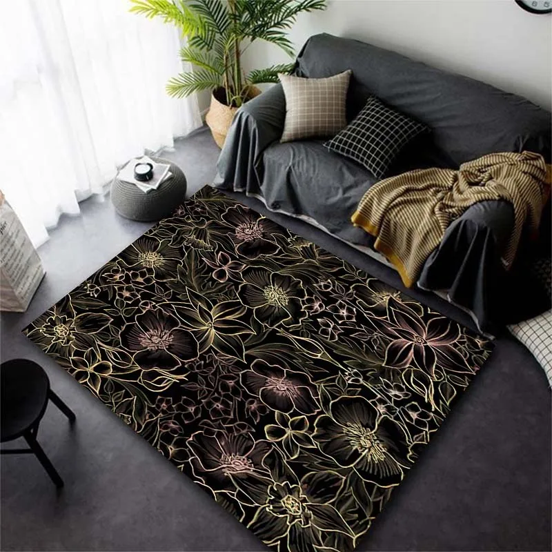 Black Pattern Flower Cartoon European Vintage Soft Rugs Living Room Yoga Mat Bedroom Bathroom Kitchen Non slip Mat Large Carpet
Black Pattern Flower Cartoon European Vintage Soft Rugs Living Room Yoga Mat Bedroom Bathroom Kitchen Non slip Mat Large Carpet
