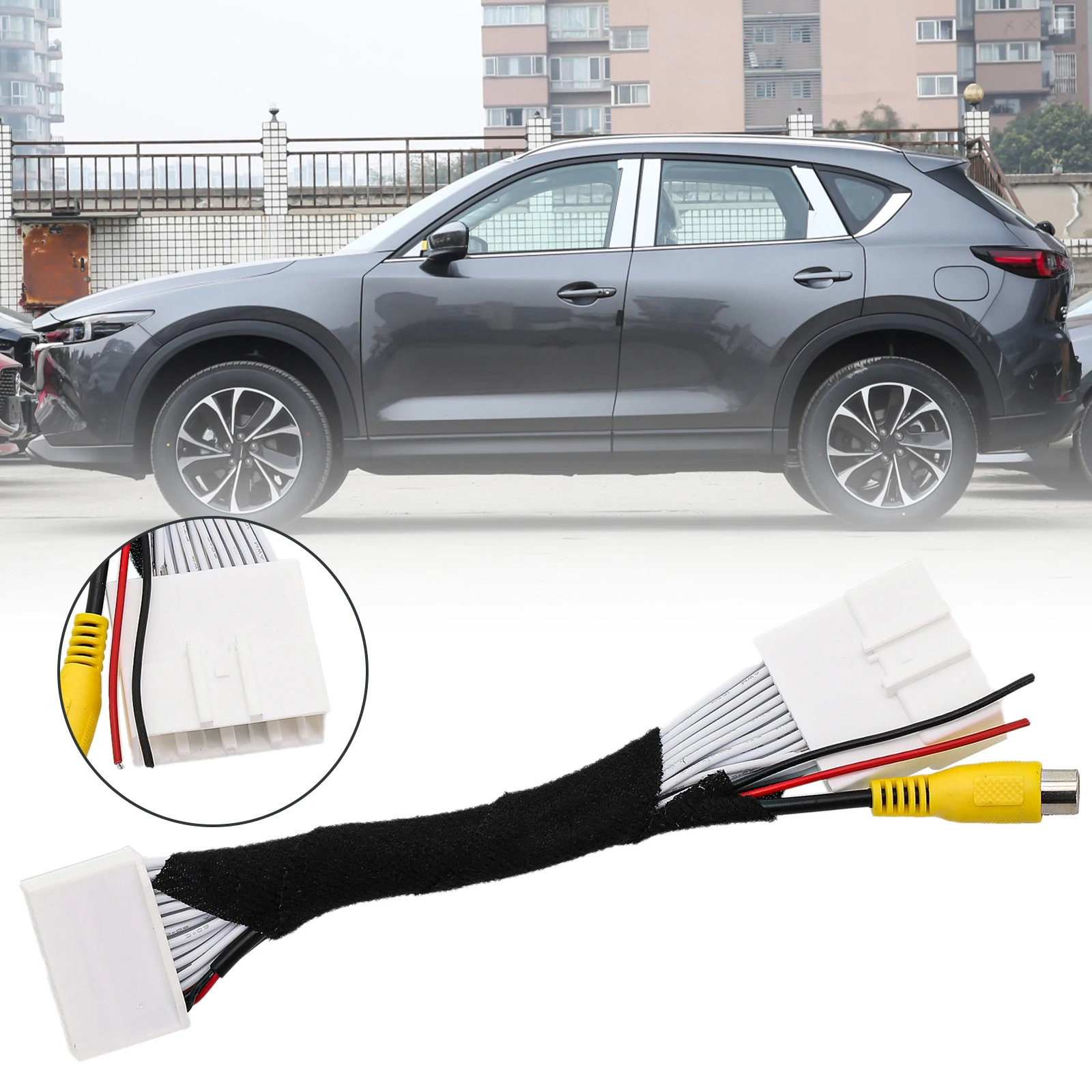 Car Rear View Back Up Camera Video Input Cable For Mazda 2 For Mazda CX5 Camera Adapter Cable Replacement Part 12V Use
Car Rear View Back Up Camera Video Input Cable For Mazda 2 For Mazda CX5 Camera Adapter Cable Replacement Part 12V Use