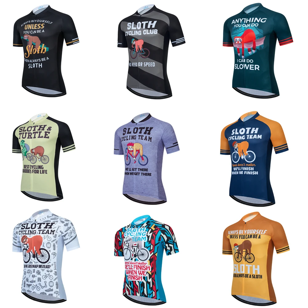 2022 Funny Sloth Cycling Jersey Spring Anti-Pilling Eco-Friendly Bike Clothing Top Road Team Bicycle
2022 Funny Sloth Cycling Jersey Spring Anti-Pilling Eco-Friendly Bike Clothing Top Road Team Bicycle