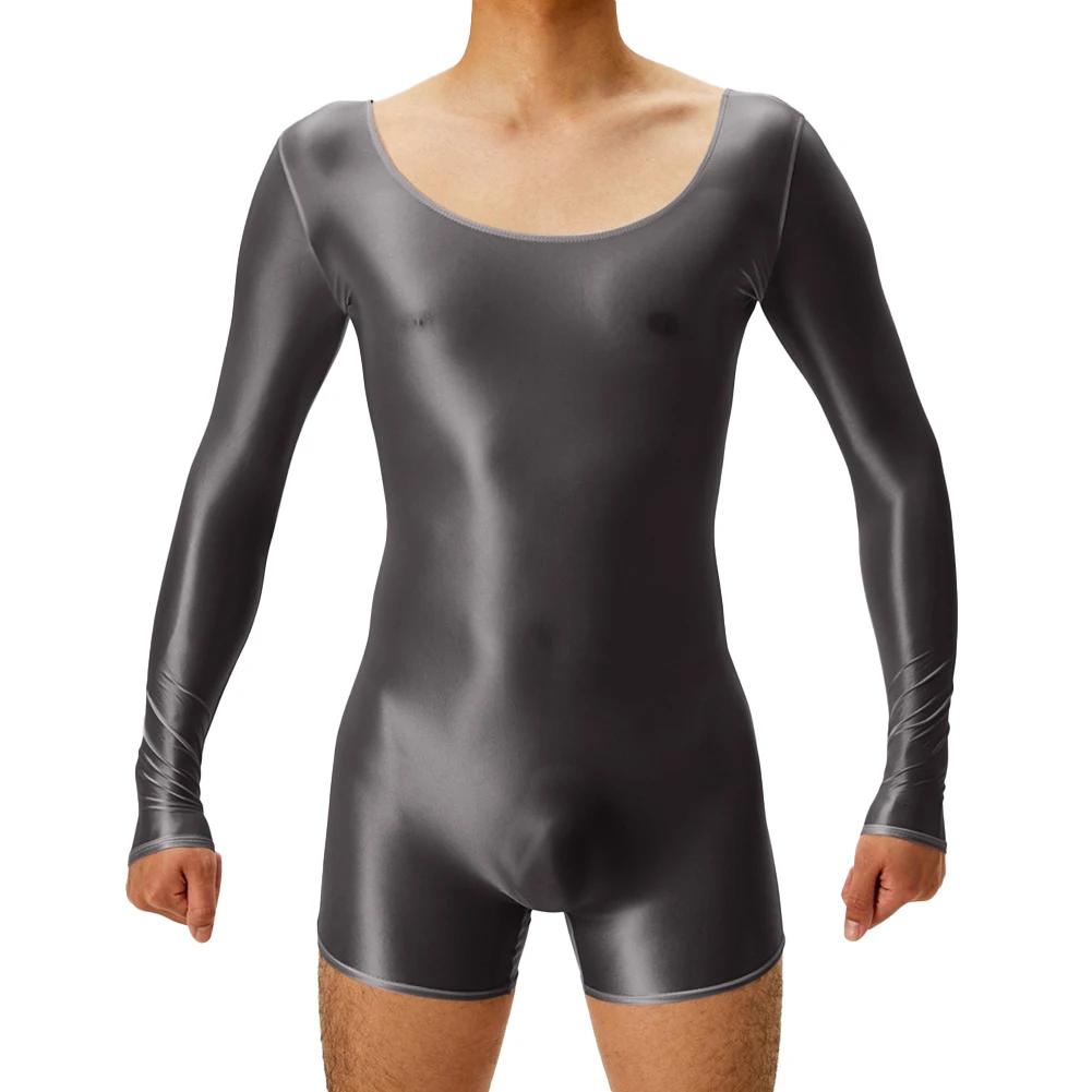 Men's Sexy Lingerie Bodysuits Long Sleeve Oil Shiny Jumpsuit Underwear High Elastic Male See Through Shapers Leotard
Men's Sexy Lingerie Bodysuits Long Sleeve Oil Shiny Jumpsuit Underwear High Elastic Male See Through Shapers Leotard