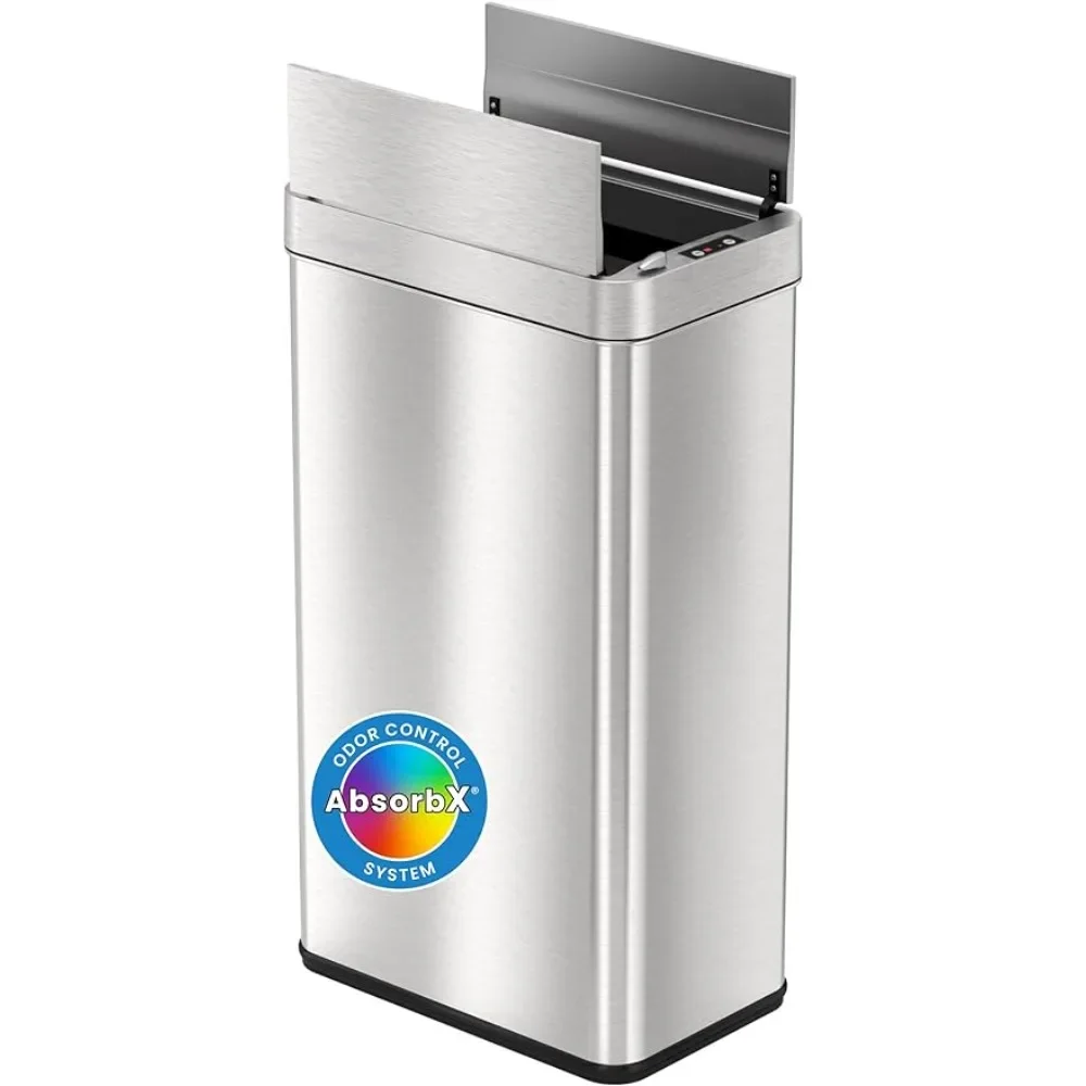 18 Gallon Wings Open Lid Sensor Trash Can With AbsorbX Odor Filter & PetGuard Bin Silver Freight Free Useful Things for Home
18 Gallon Wings Open Lid Sensor Trash Can With AbsorbX Odor Filter & PetGuard Bin Silver Freight Free Useful Things for Home