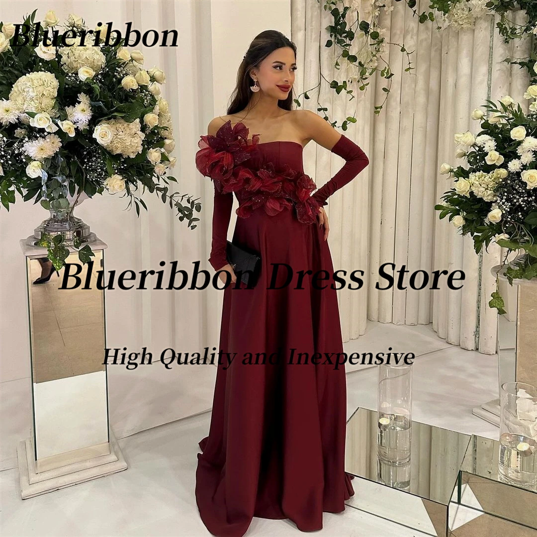 Blueribbon Vestidos Prom Party Dresses for Women 2024 Strapless Flowers Long Sleeves Evening Gowns A Line Wedding Guests Dress
Blueribbon Vestidos Prom Party Dresses for Women 2024 Strapless Flowers Long Sleeves Evening Gowns A Line Wedding Guests Dress