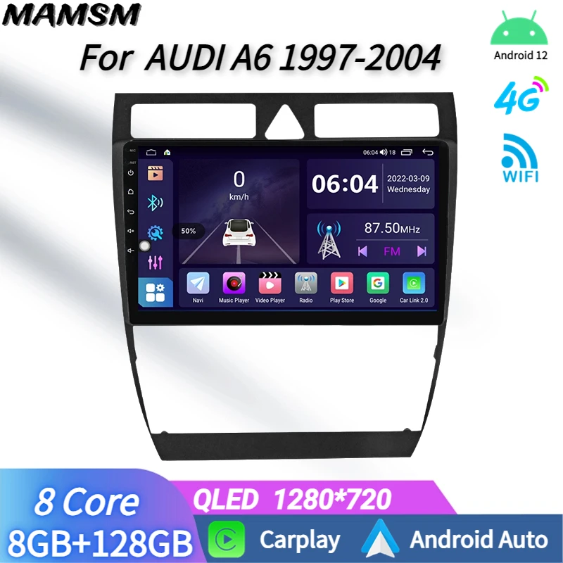 Car Radio With Android Screen Player For AUDI A6 1997-2004 Automotive Multimedia 2 Din Head Unit Carplay With Bluetooth GPS DVD
Car Radio With Android Screen Player For AUDI A6 1997-2004 Automotive Multimedia 2 Din Head Unit Carplay With Bluetooth GPS DVD