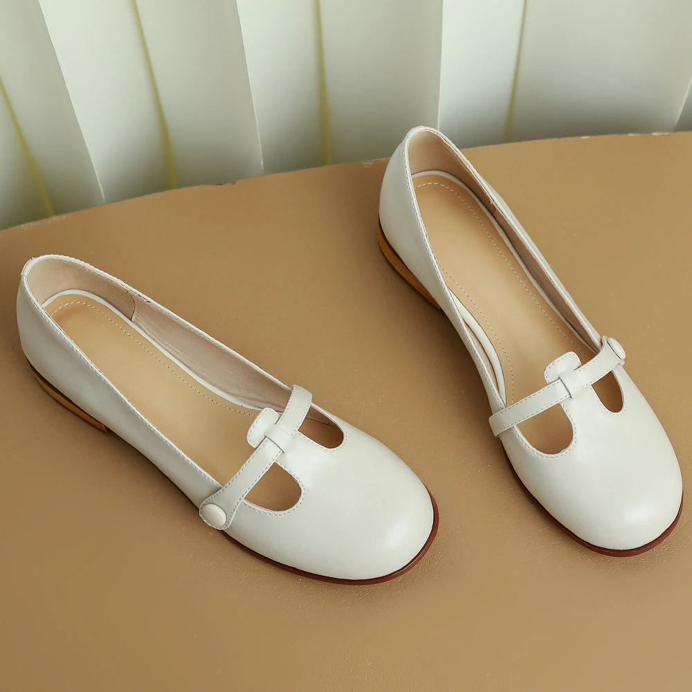 Women's genuine leather t-strap slip-on ballet flats loafers leisure soft comfortable casual female ballerians espadrilles shoes
Women's genuine leather t-strap slip-on ballet flats loafers leisure soft comfortable casual female ballerians espadrilles shoes