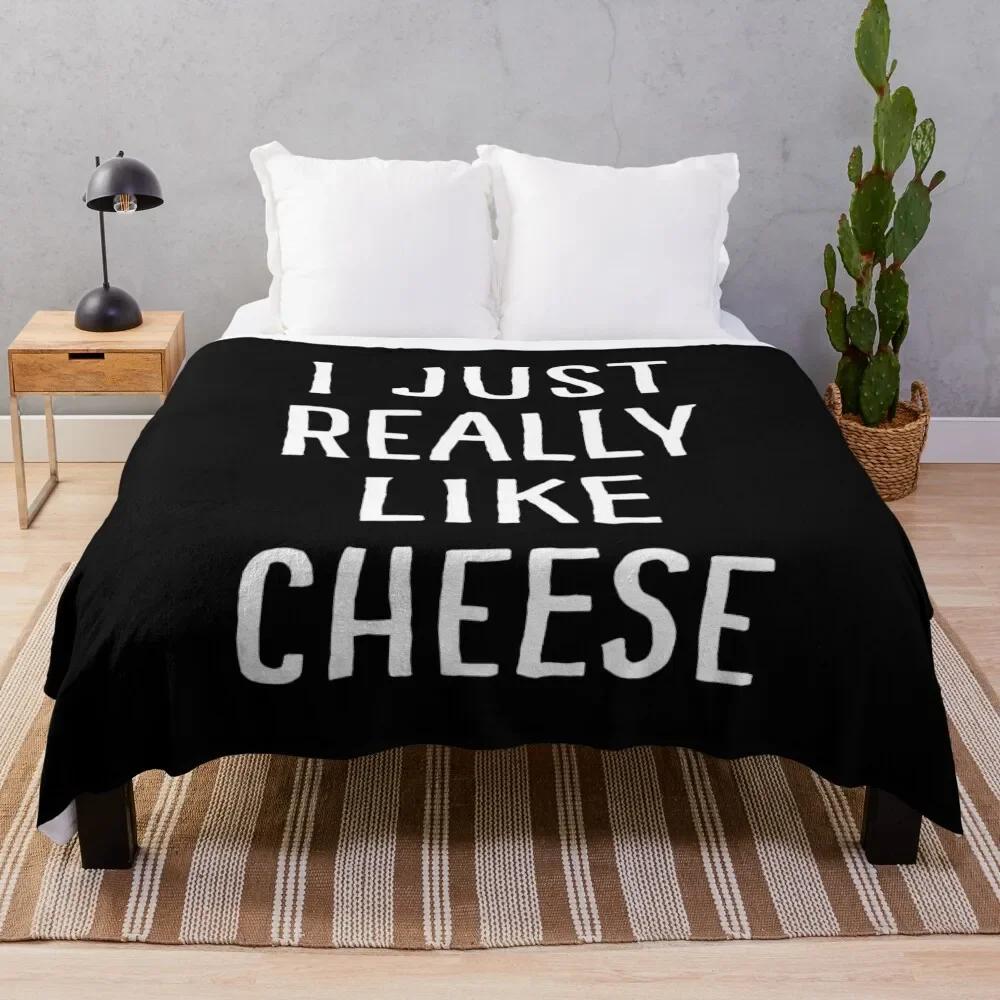 

I Just Really Like Cheese Throw Blanket Thins Winter beds Luxury Brand Blankets