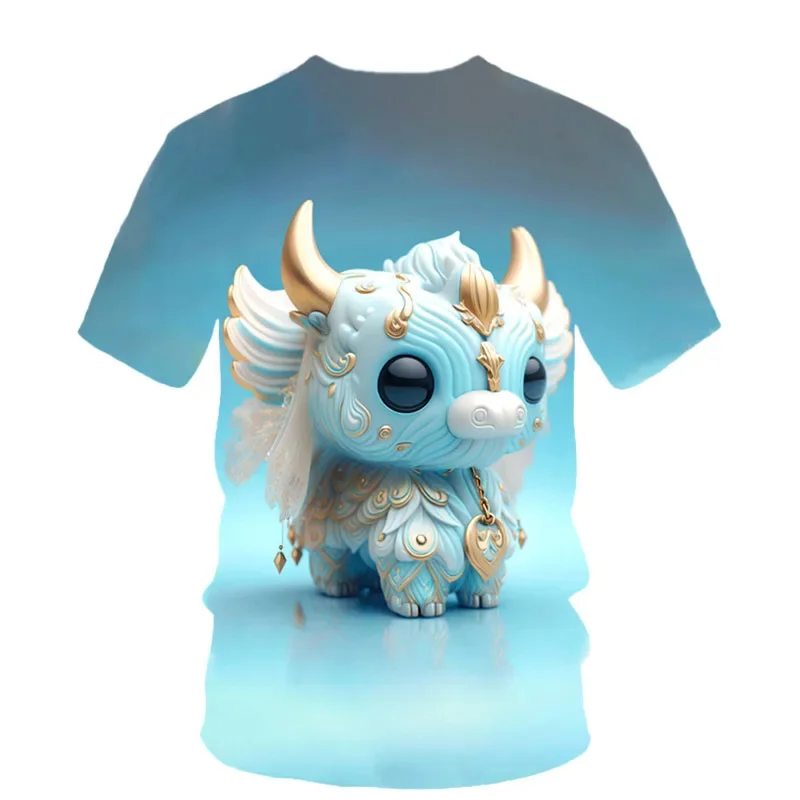 New 3D Chinese Dragon Year Printing T Shirt Children Fashion Cool Streetwear Short Sleeves Unisex Cute Tee Shirts Summer Clothes
New 3D Chinese Dragon Year Printing T Shirt Children Fashion Cool Streetwear Short Sleeves Unisex Cute Tee Shirts Summer Clothes