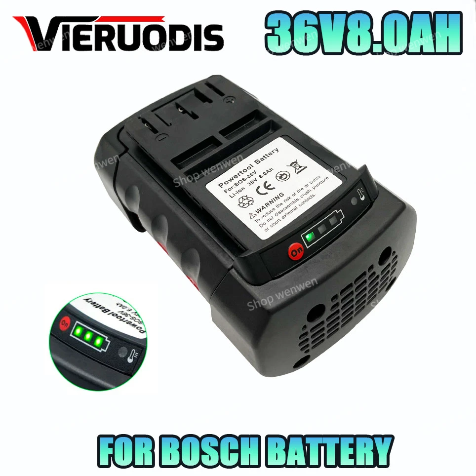 

For Bosch 36V 8.0Ah Li-ion Replacement Battery for Bosch D-70771 2607336003 2607336108 BAT836 BAT840 BAT810 Power Tool Battery
