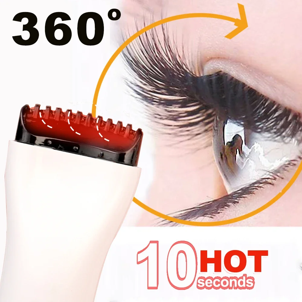 5D Push Heated Eyelash Curler 10 Seconds Heat Up Quickly Electric Eye Lashes White Pink Long Lasting Curling Eyelash Makeup Tool
5D Push Heated Eyelash Curler 10 Seconds Heat Up Quickly Electric Eye Lashes White Pink Long Lasting Curling Eyelash Makeup Tool