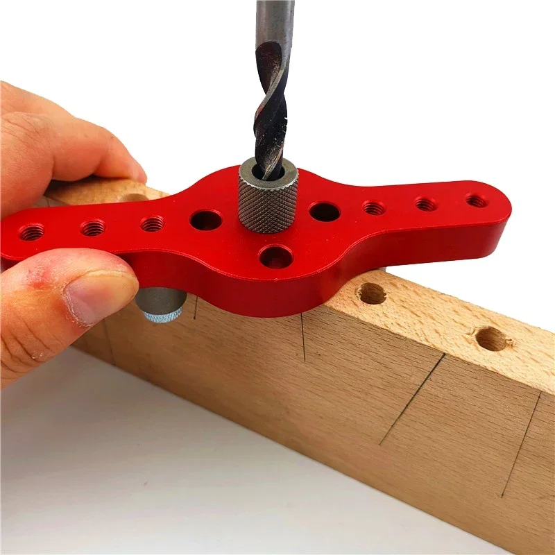 

Woodworking Drilling Locator Wood Dowelling Self Centering Drill Guide Kit Hole Puncher 2-10mm Alloy Vertical Pocket Hole Jig