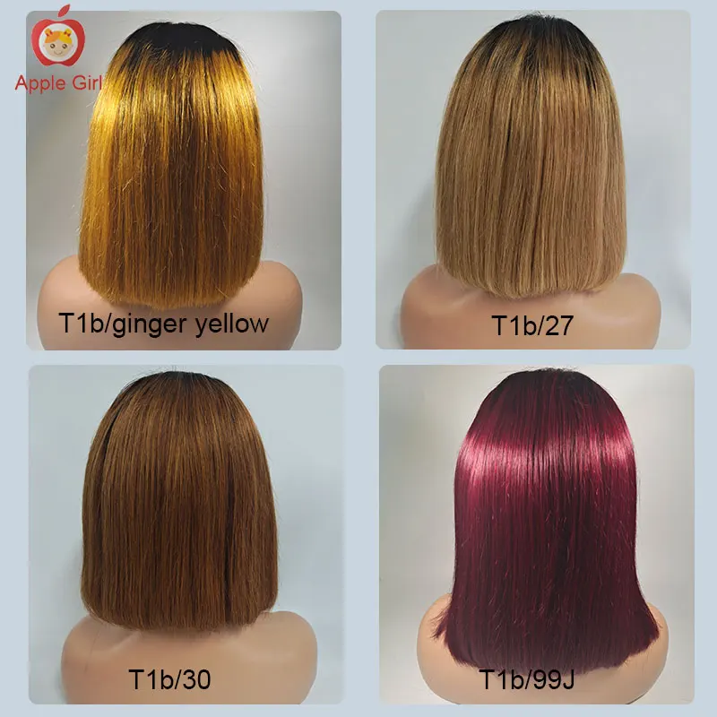 Ombre Ginger Yellow Color HD Transparent Lace Closure Wigs Short Bob Wigs 210% Density Brazilian Straight Human Hair Lace Wigs
Ombre Ginger Yellow Color HD Transparent Lace Closure Wigs Short Bob Wigs 210% Density Brazilian Straight Human Hair Lace Wigs