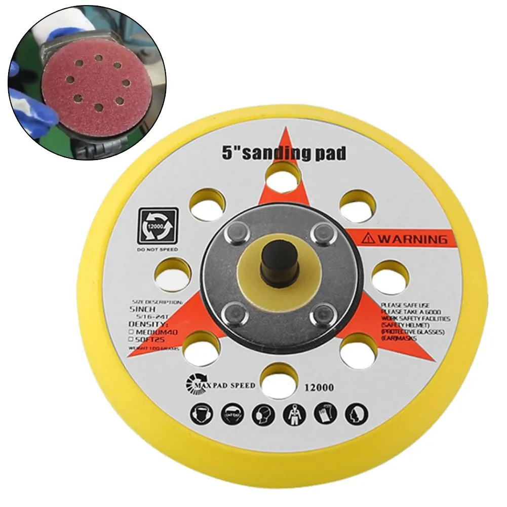 1* Backing Pad 1pc 5inch/125mm Diameter 8holes Hook & Loop Polisher Sanding Disc Pratical Durable High Quality
1* Backing Pad 1pc 5inch/125mm Diameter 8holes Hook & Loop Polisher Sanding Disc Pratical Durable High Quality