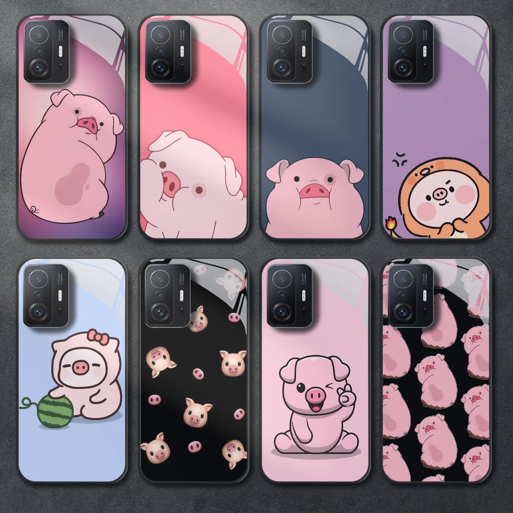 Pink Pig Cute Cartoon Tempered Glass Phone Case For Xiaomi Mi X3 X4 F5 11 12 13 T S Pro Lite Ultra Cover Funda Bumper Black 
Pink Pig Cute Cartoon Tempered Glass Phone Case For Xiaomi Mi X3 X4 F5 11 12 13 T S Pro Lite Ultra Cover Funda Bumper Black