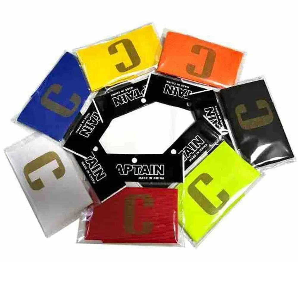 

Adjustable Football Captain Armband Random Anti-off Sports Arm Band Non-slip Visibility Squad Armbands Team Unit Player