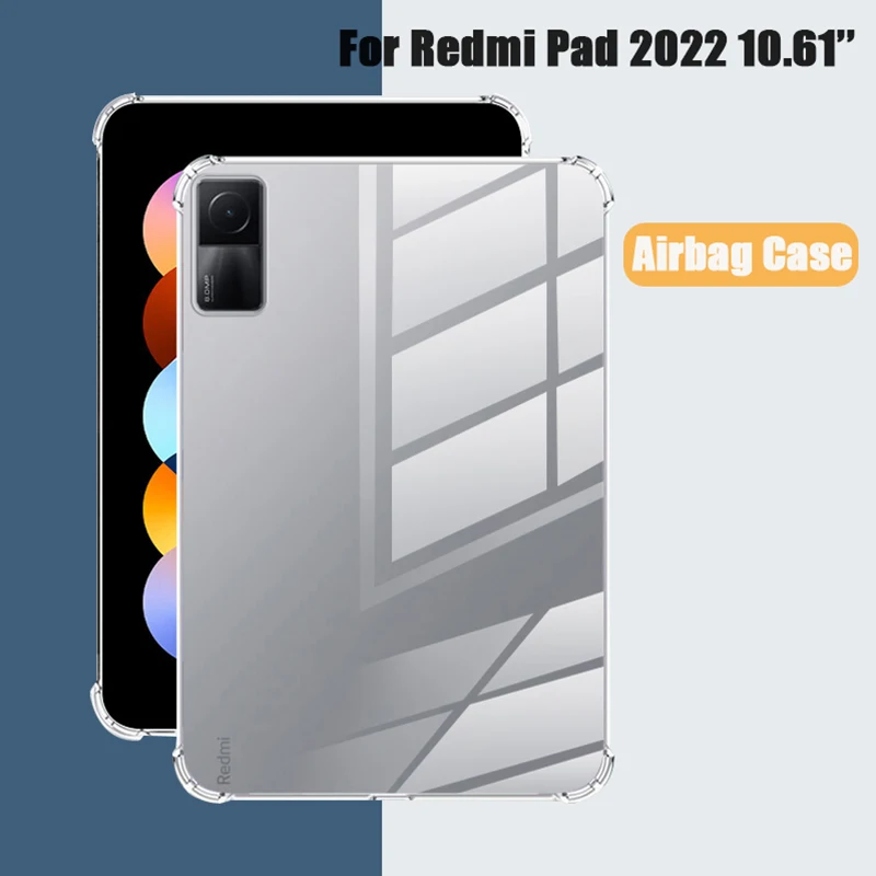 Clear TPU Case For Xiaomi Redmi Pad 10.61 inch 2022 With Shockproof Protective Corners Thin Soft Transparent Protective Case
Clear TPU Case For Xiaomi Redmi Pad 10.61 inch 2022 With Shockproof Protective Corners Thin Soft Transparent Protective Case