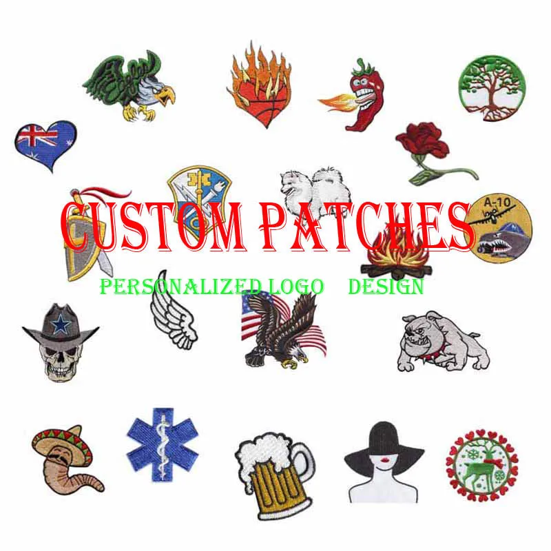 Custom Embroidery Patch Personalized Logo Design Iron On Patch for Clothing Hook and Loop/Sew on Patch
Custom Embroidery Patch Personalized Logo Design Iron On Patch for Clothing Hook and Loop/Sew on Patch