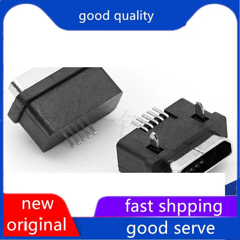 

10pcs original new Waterproof MICRO USB Mike 5P Plug Board Mike 5.9 Mother Seat Charger Interface Connector