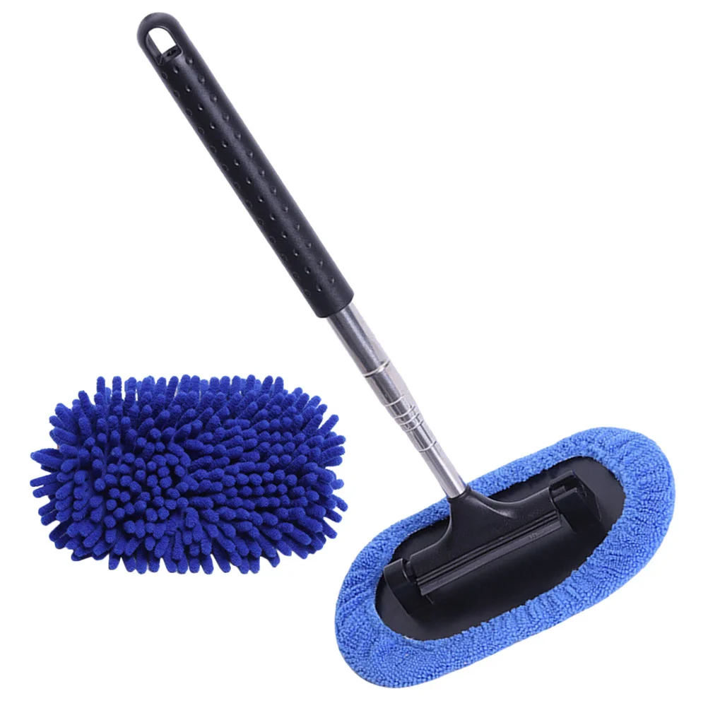 

Windshield Cleaning Car Glass Cleaning Brush Multi-functional Telescopic Rearview Mirror Wiper Window Dust Removal Tool
