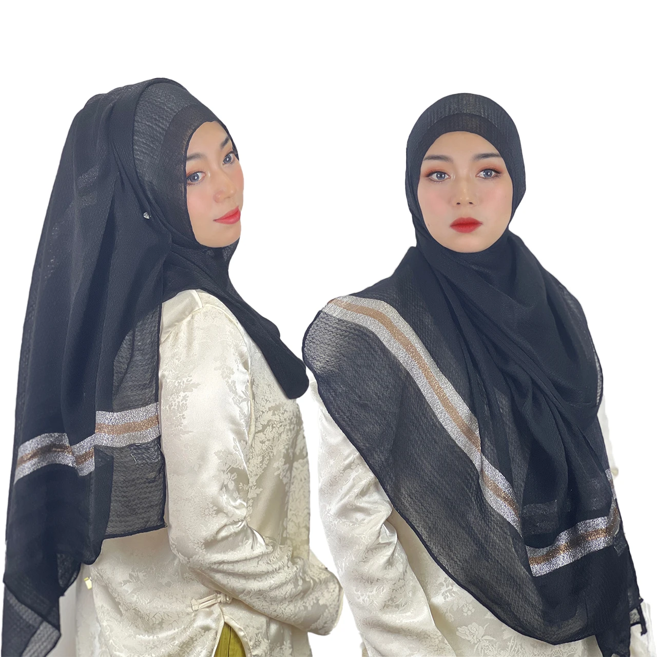 New Shawl Elegant Style Cotton Linen Texture Warm Scarf Polyester Cotton Striped Monochrome Long Scarf Female Black Windproof
New Shawl Elegant Style Cotton Linen Texture Warm Scarf Polyester Cotton Striped Monochrome Long Scarf Female Black Windproof