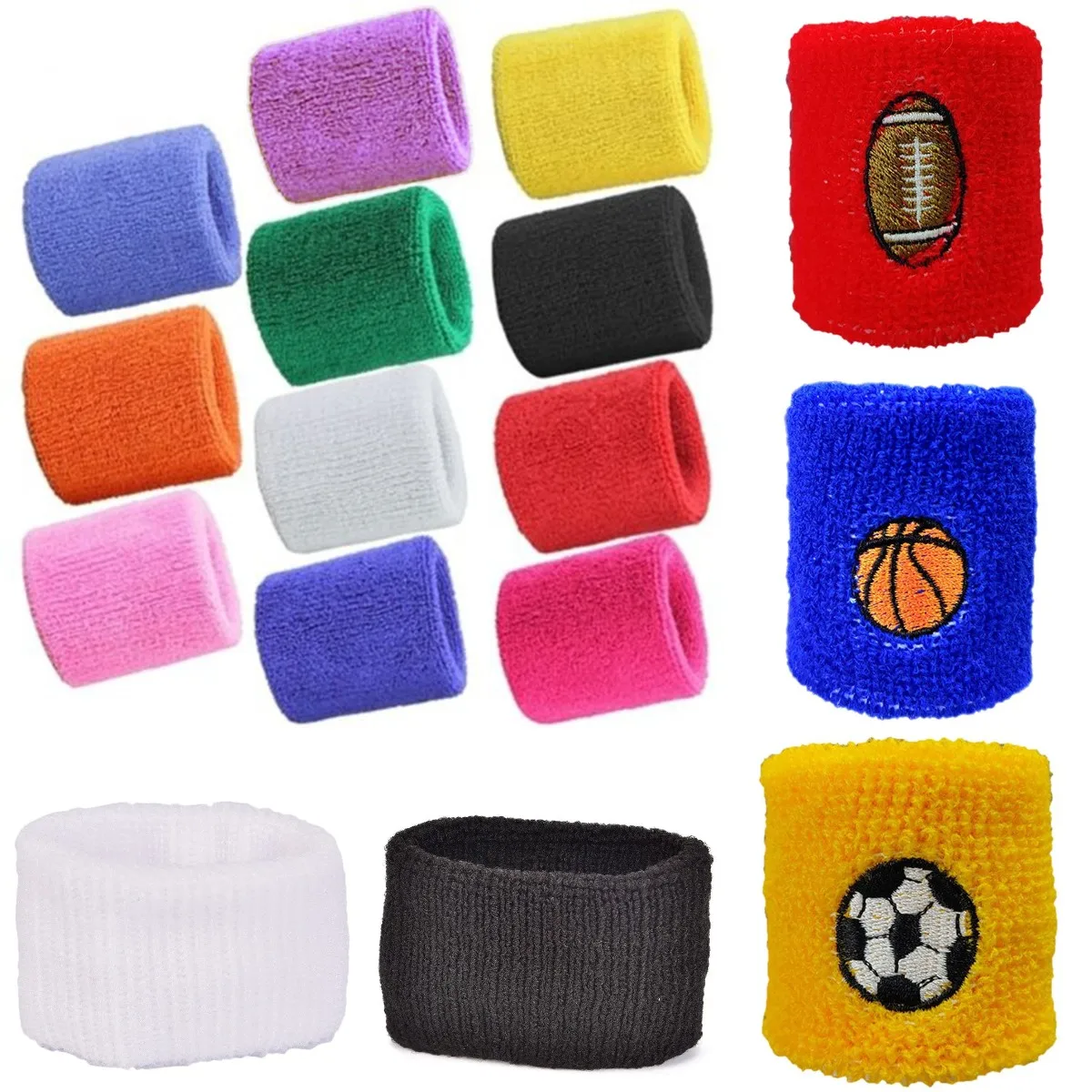 2Pcs Outdoor Sports Sweat Wristbands Sport Safety Wrist Support Band Bandage Running Tennis Squash Badminton Baskteball Gym
2Pcs Outdoor Sports Sweat Wristbands Sport Safety Wrist Support Band Bandage Running Tennis Squash Badminton Baskteball Gym