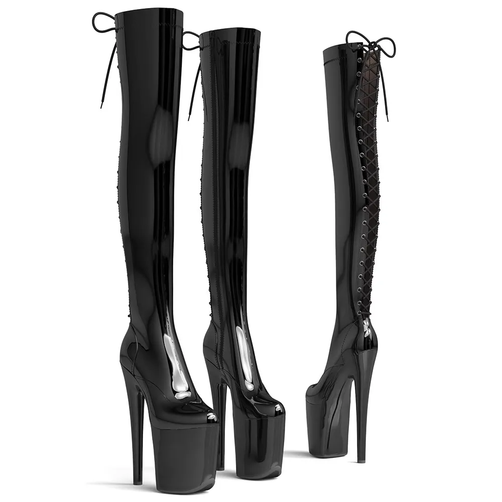LAIJIANJINXIA New Fashion PU Upper 20CM/8inches Pole Dancing Shoes High Heel Platform Women Modern Over-the-Knee Boots 804
LAIJIANJINXIA New Fashion PU Upper 20CM/8inches Pole Dancing Shoes High Heel Platform Women Modern Over-the-Knee Boots 804