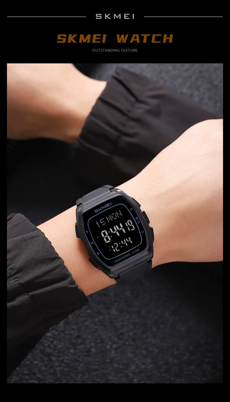 SKMEI 2441 LED Display Electronic Mens Wristwatches Waterproof Countdown Sport Watch for Men Military Digital Clock Reloj Hombre SKMEI 2441 LED Display Electronic Mens Wristwatches Waterproof Countdown Sport Watch for Men Military Digital Clock Reloj Hombre