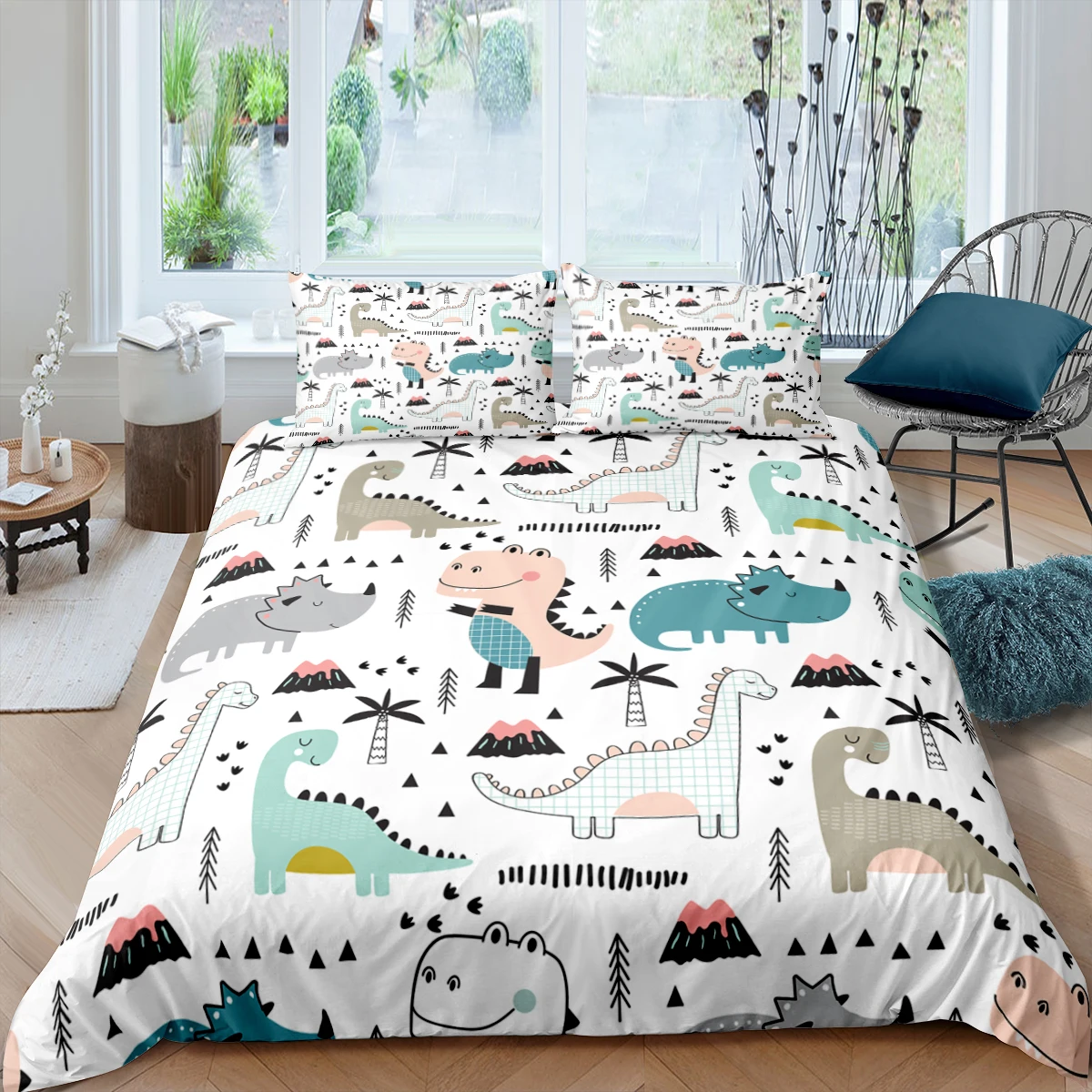 Home Living Luxury 3D Cartoon Dinosaur Bedding Set Kids Duvet Cover Pillowcase Queen and King EU/US/AU/UK Size Comforter Bedding
Home Living Luxury 3D Cartoon Dinosaur Bedding Set Kids Duvet Cover Pillowcase Queen and King EU/US/AU/UK Size Comforter Bedding