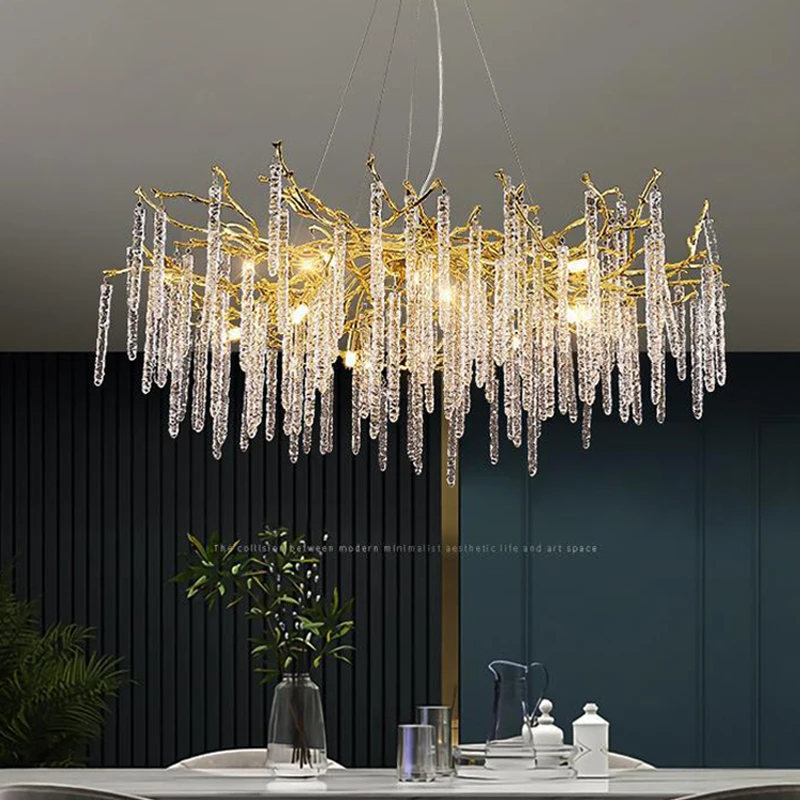 French Chandelier Luxury Interior Lighting Led Golden Luster Ice Bar Crystal Lighting Living Room Bedroom Dining Room Chandelier
French Chandelier Luxury Interior Lighting Led Golden Luster Ice Bar Crystal Lighting Living Room Bedroom Dining Room Chandelier