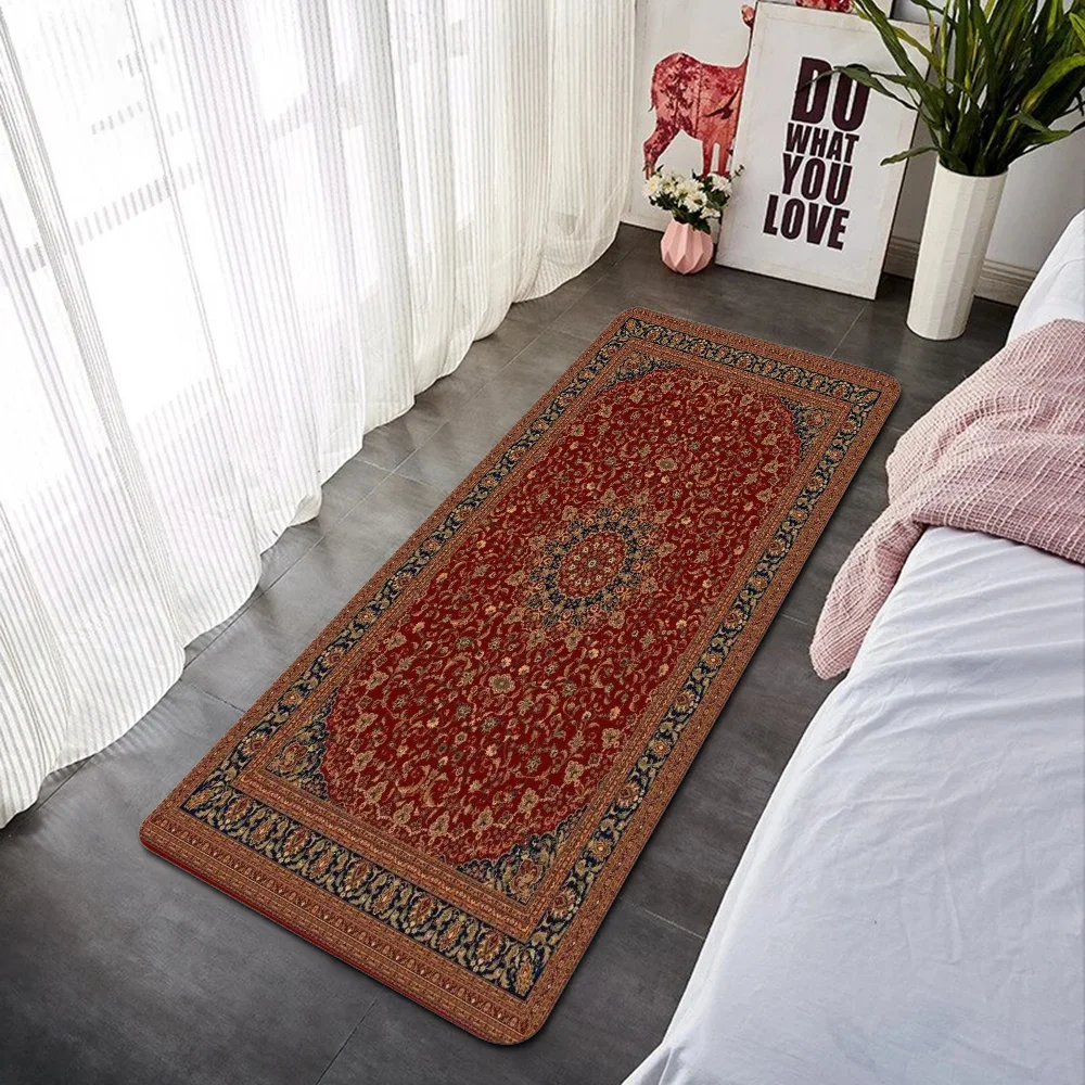 

Rugs Boho Style Non-slip Kitchen Mat Bathroom Carpet Floor Rug Doormat Entrance Door Bath Mats Home Children Room Mat Carpets