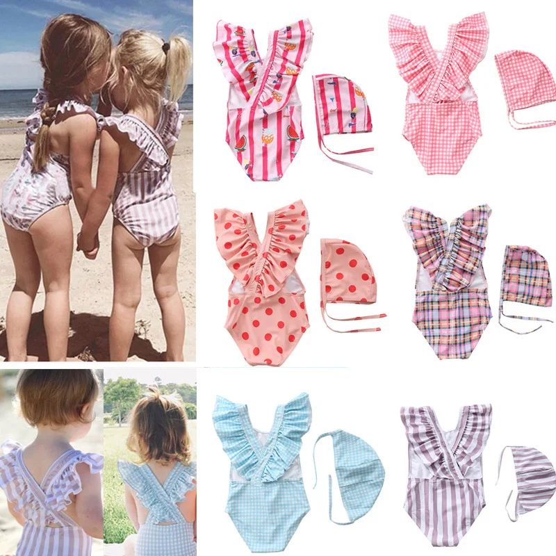 Children's Swimwear 12M-7Y Baby Stripe Fringe One Piece Cute Swimsuit for Girls
Children's Swimwear 12M-7Y Baby Stripe Fringe One Piece Cute Swimsuit for Girls