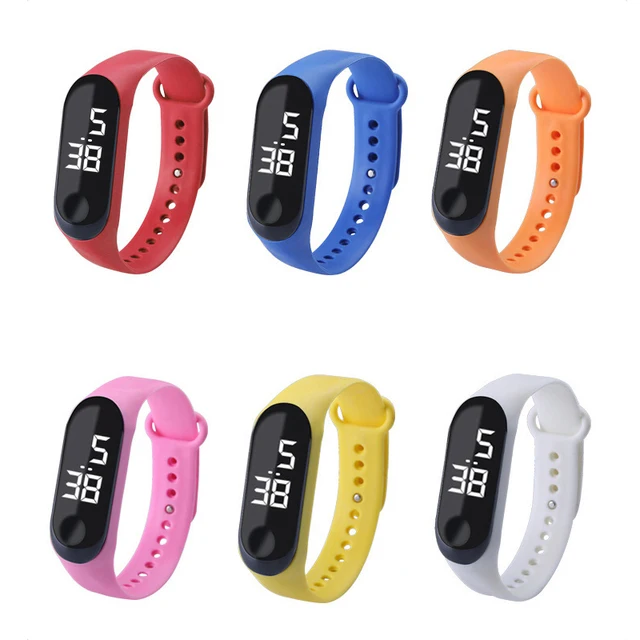 Montres de sport électroniques étanches pour hommes et femmes, affichage LED, montres-bracelets numériques pour filles, mode, extérieur 1