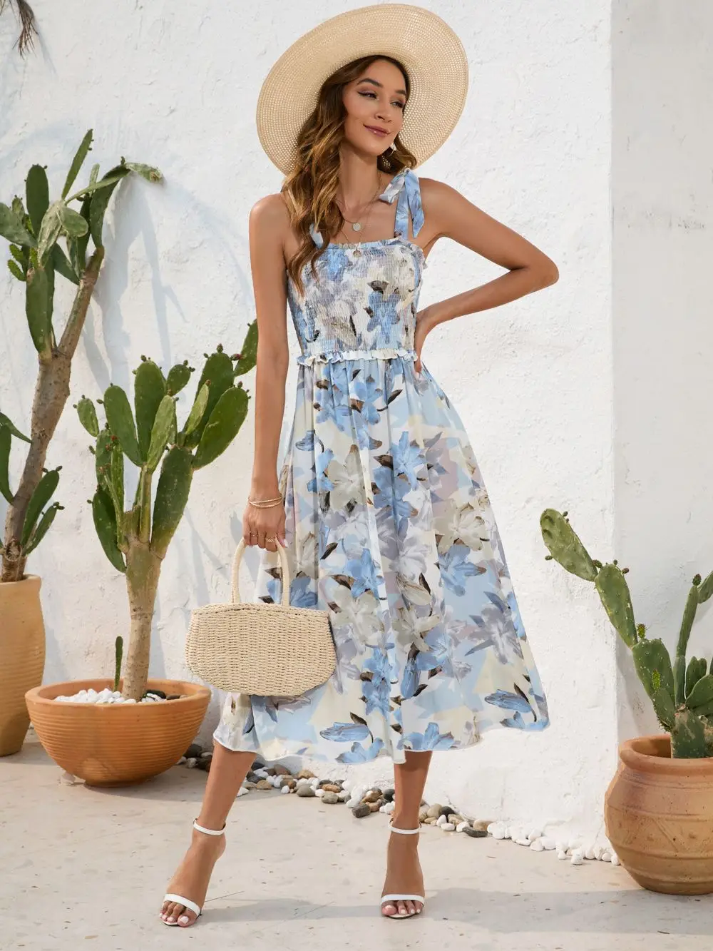 Ladies Sexy Sleeveless Spaghetti Strap Print Boho Summer Dress Women Bohemian Party Beach Dress Women Sundress Vestidos Female
Ladies Sexy Sleeveless Spaghetti Strap Print Boho Summer Dress Women Bohemian Party Beach Dress Women Sundress Vestidos Female