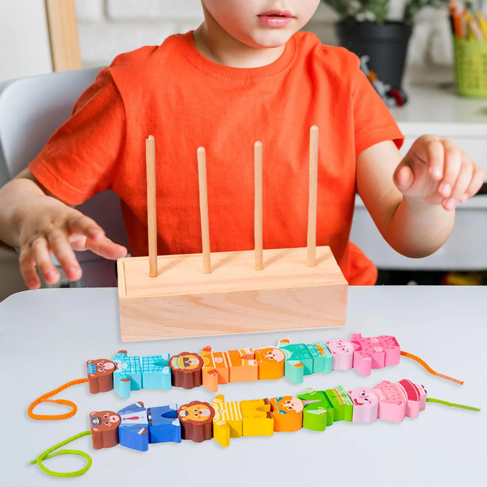Educational Toy Activity Game Cute Animal Stringing Threading Wooden Beads Toy for Girls Toddlers 1 2 3 4 Years Old Kids Gifts
Educational Toy Activity Game Cute Animal Stringing Threading Wooden Beads Toy for Girls Toddlers 1 2 3 4 Years Old Kids Gifts