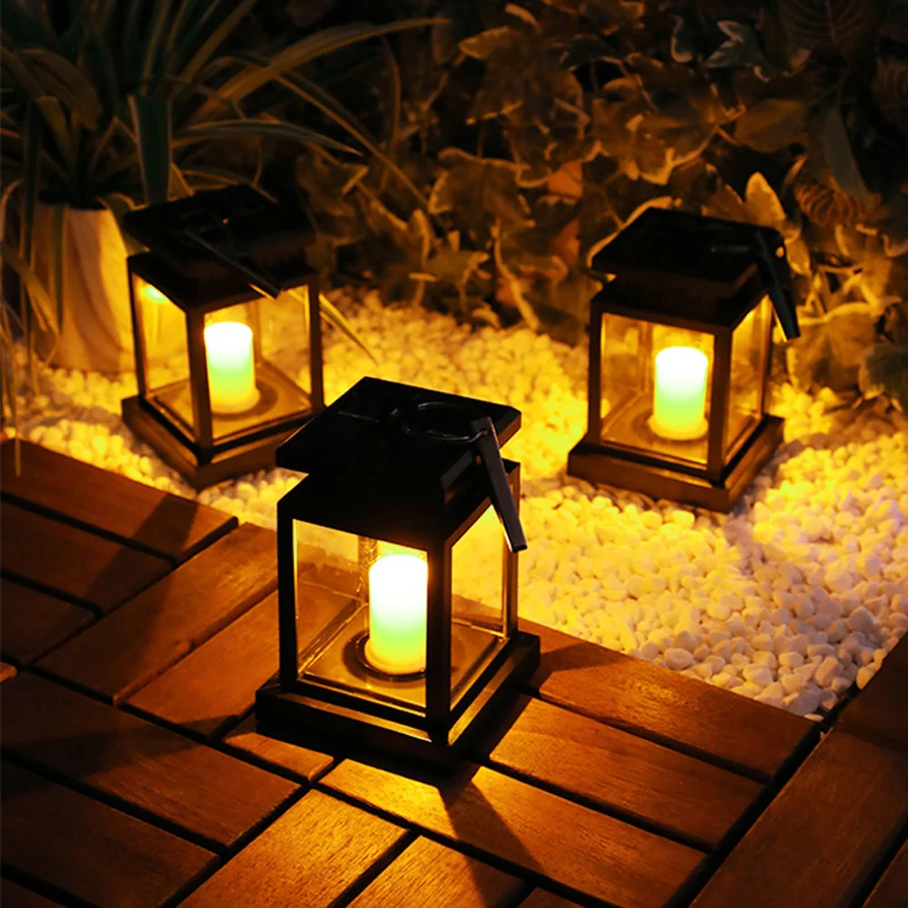 Hanging Solar Lantern Outdoor Waterproof Solar Powered Lanterns Candles Lights Christmas Decoration for Patio Backyard Garden 
Hanging Solar Lantern Outdoor Waterproof Solar Powered Lanterns Candles Lights Christmas Decoration for Patio Backyard Garden