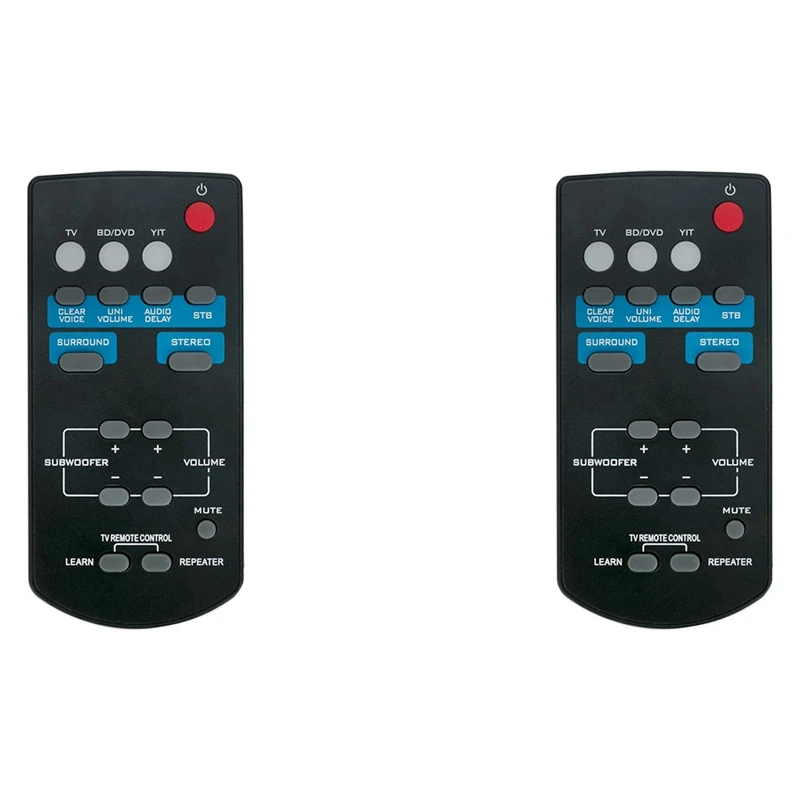 

2X FSR60 WY57800 заменить пульт дистанционного управления для Yamaha Soundbar ATS-1010 YAS-101 YAS-101BL ATS1010 YAS101 YAS101BL