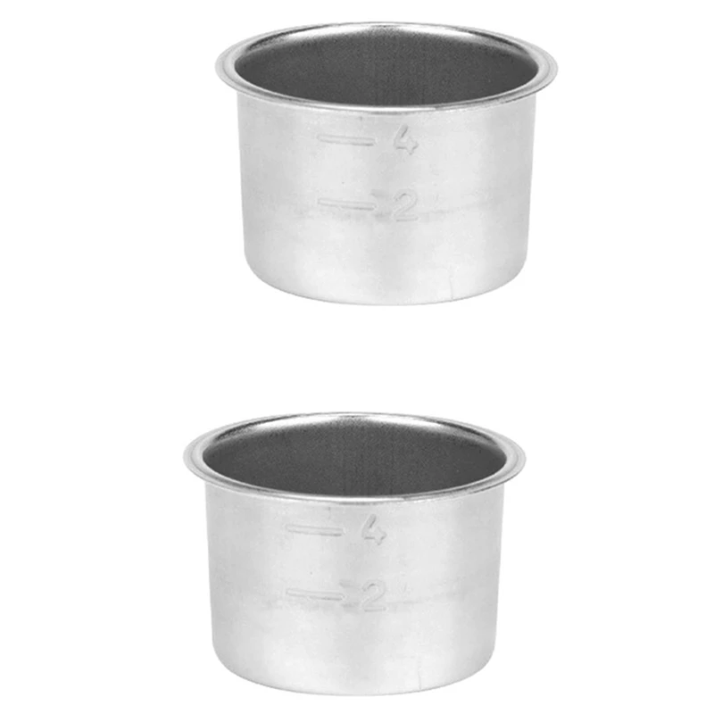 2X Pressure Cup Filter Coffee Machine Espresso Accessories Detachable Powder Cup Stainless Steel Powder Bowl Basket C 
2X Pressure Cup Filter Coffee Machine Espresso Accessories Detachable Powder Cup Stainless Steel Powder Bowl Basket C