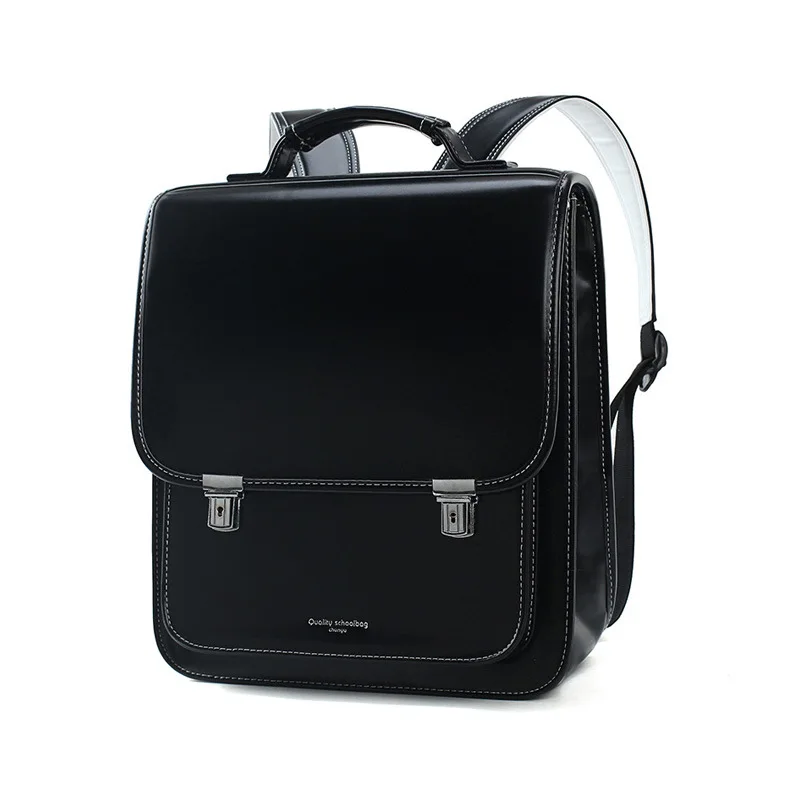 Student Backpack Leather Waterproof Lightweight Japanese Backpack Reduces Burden and Protects Spine Children's Schoolbag
Student Backpack Leather Waterproof Lightweight Japanese Backpack Reduces Burden and Protects Spine Children's Schoolbag