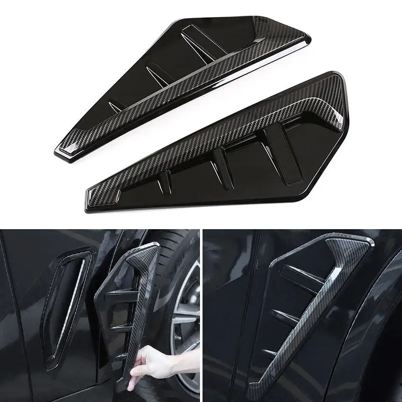 ABS Car-styling Thunder Fender Gill Side Air Vent Grille Fender Trim Cover Decoration For BMW X5 G05 M Series X5M 2019 2020 2021
ABS Car-styling Thunder Fender Gill Side Air Vent Grille Fender Trim Cover Decoration For BMW X5 G05 M Series X5M 2019 2020 2021