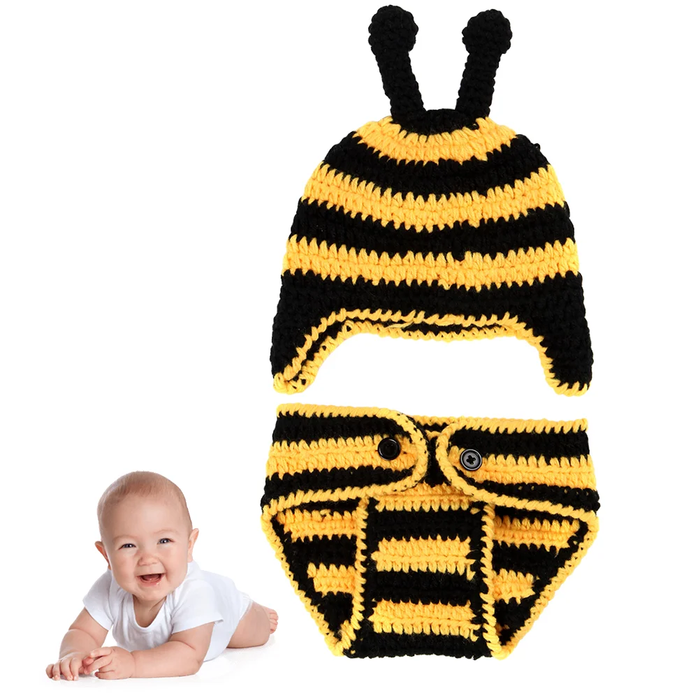 Newborn Photography Props Crochet Bee Shape Costume Prop Outfits Newborn Photography Clothing Set Baby Photo Props (Black and
Newborn Photography Props Crochet Bee Shape Costume Prop Outfits Newborn Photography Clothing Set Baby Photo Props (Black and