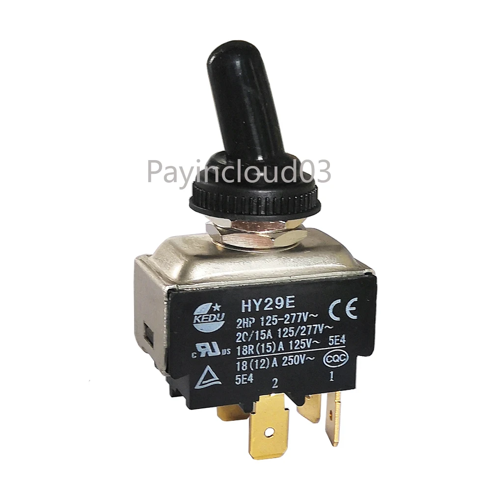 HY29E Toggle Switches KEDU 4-Pin ON OFF Electric Switch for Steampunk Applications Lamp Trailer Restorations DIY Projects
HY29E Toggle Switches KEDU 4-Pin ON OFF Electric Switch for Steampunk Applications Lamp Trailer Restorations DIY Projects