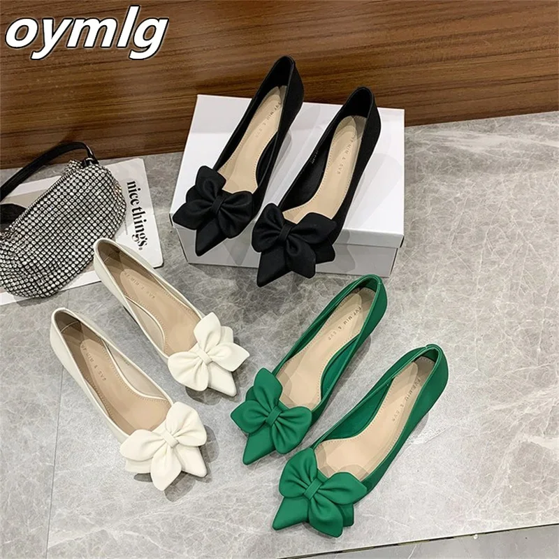 2022 Spring/Summer/Autumn New Women's Pointed Head Shallow Mouth Bow Tie Solid Color Thin Heel Mid Heel Fashion Women's
2022 Spring/Summer/Autumn New Women's Pointed Head Shallow Mouth Bow Tie Solid Color Thin Heel Mid Heel Fashion Women's