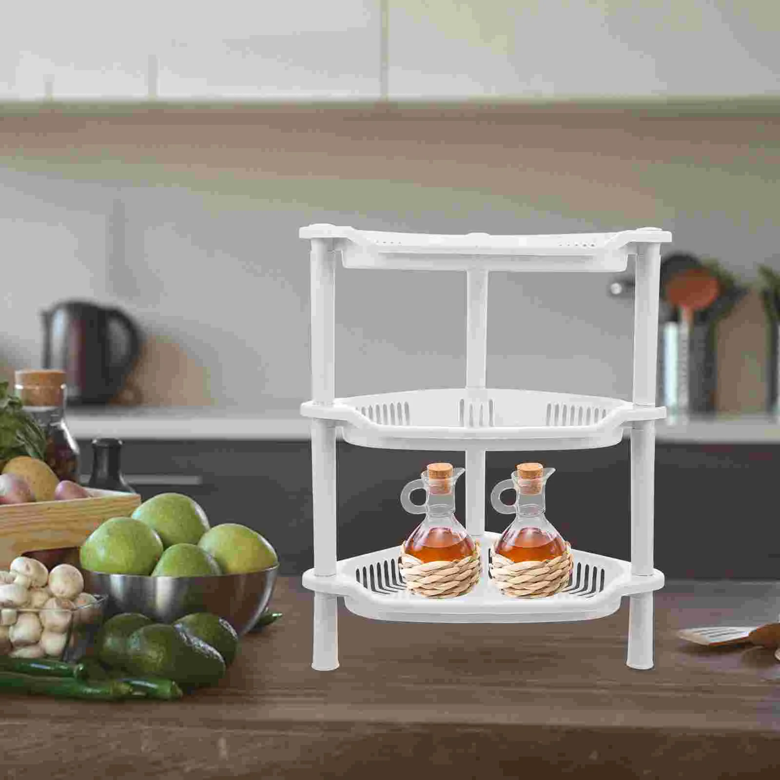 Layer Plastic Small Storage Shelves Plastic Basket Corner Shelf Organizer Desk Stand Rack Bathroom Shelves Household Kitchen
Layer Plastic Small Storage Shelves Plastic Basket Corner Shelf Organizer Desk Stand Rack Bathroom Shelves Household Kitchen