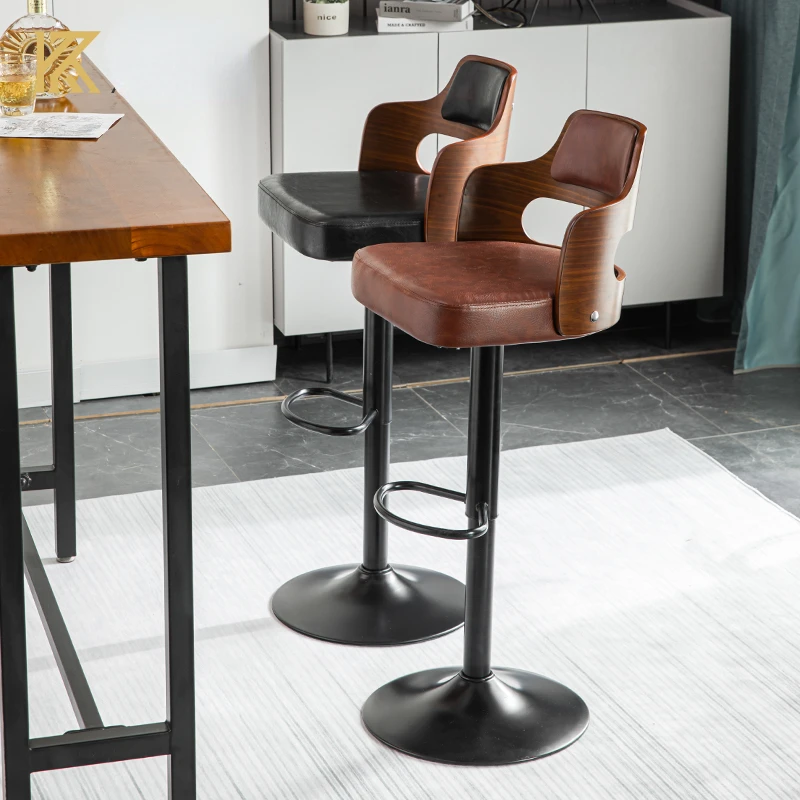 

Роскошный барный стул в скандинавском стиле, спинка, современный высокий стул, кухонные столы, обеденные стулья, сексуальные барные стулья, промышленная мебель